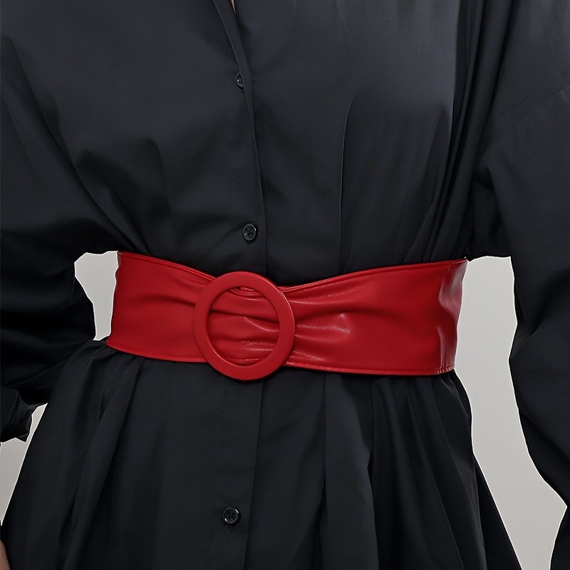Stylish Waist Belt with Decorative Buckle for Women's High End Look
